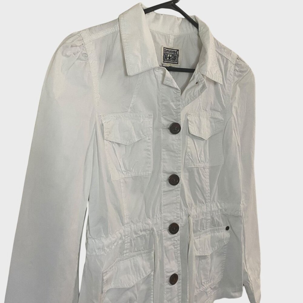 Converse Button-Up Utility Cargo Jacket Women's S… - image 4